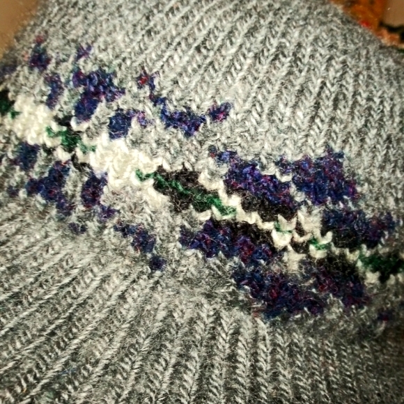 Vintage 1970-80's NWT Aris Cappello Collection Fair Isle Sweater Knit Hat - Picture 4 of 13